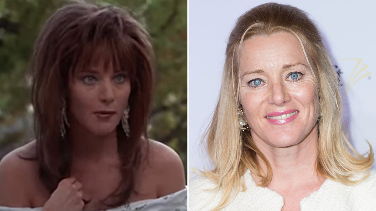 Angela Featherston then and now split