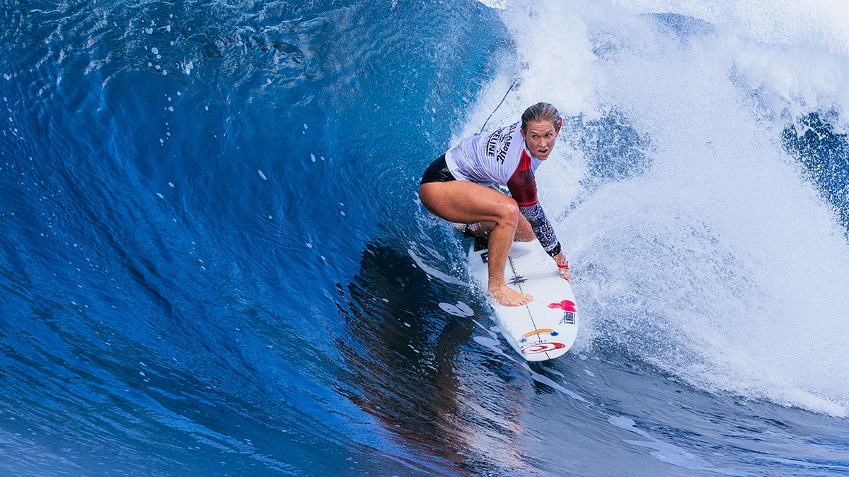 Bethany Hamilton surfs in Hawaii