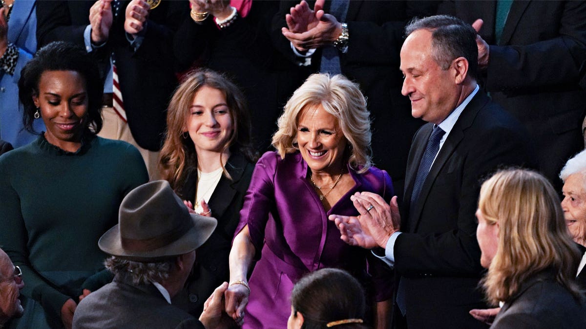 Jill Biden and Douglas Emhoff at SOTU