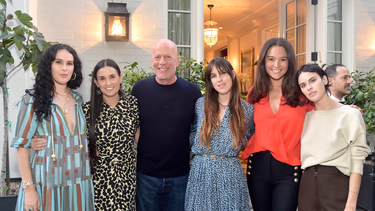 Demi Moore Bruce Willis family book launch