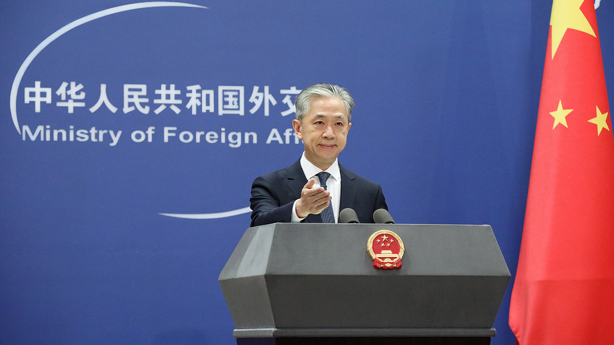 Chinese Foreign Ministry spokesperson Wang Wenbin speaks in Beijing