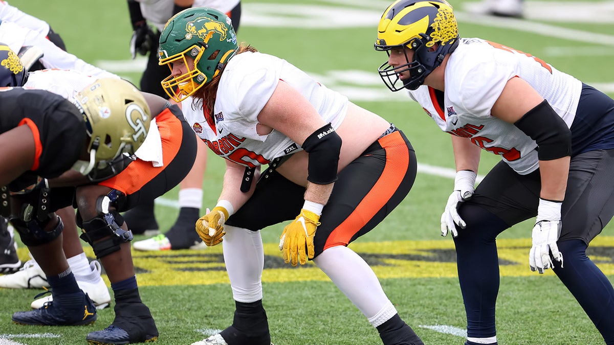 Cody Mauch in the Senior Bowl