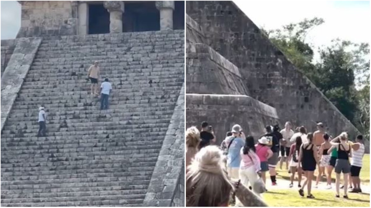 Mexico tourist pyramid