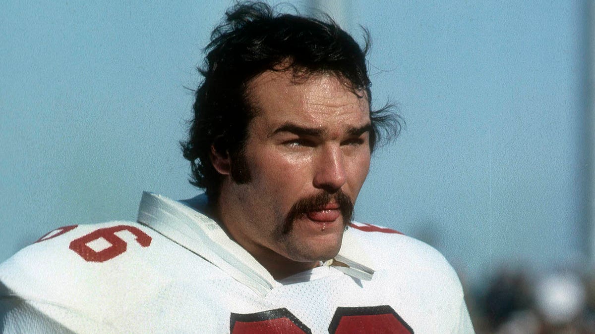 Conrad Dobler with tongue out