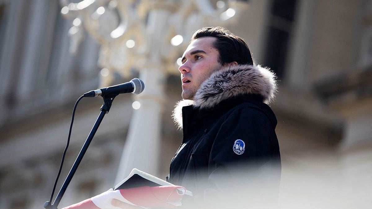 David Hogg speaking