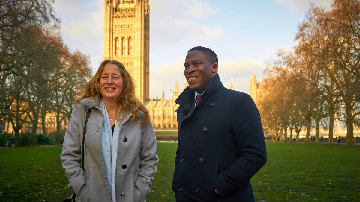 Charges were dropped against Isabel Vaughan-Spruce, who was arrested for praying outside an abortion clinic last December, seen here with Jeremiah Igunnubole, legal counsel for ADF UK.