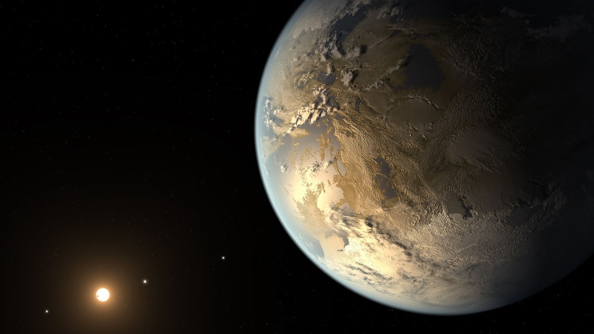 An artists concept of Kepler-186f