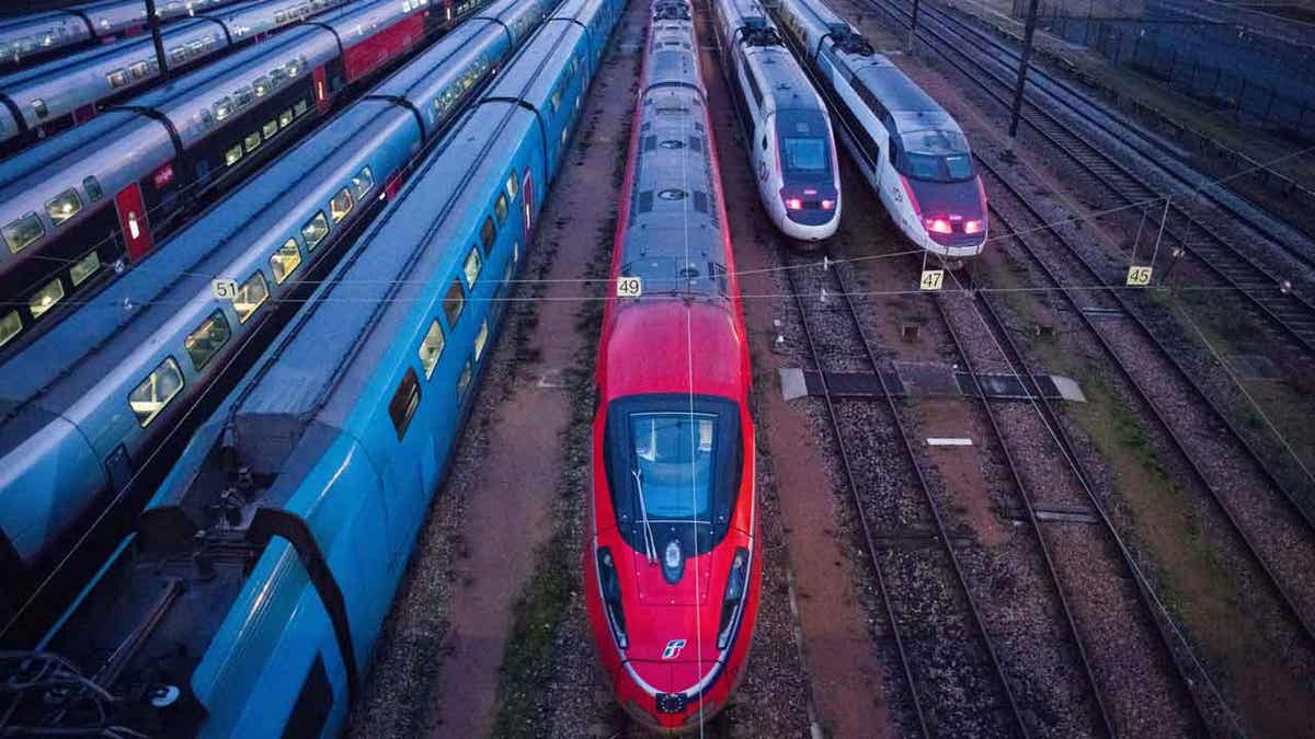 High speed TGV train France