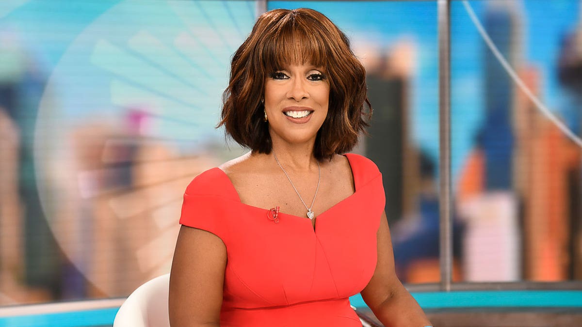 Gayle King on set