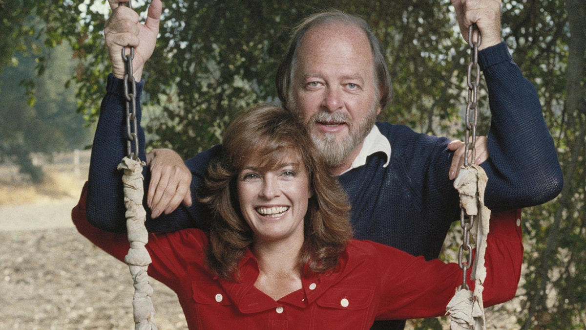 Linda Gray and Ed Thrasher in a photoshoot