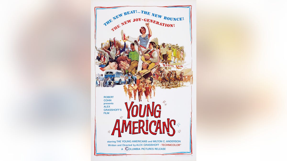 A poster for the documentary Young Americans