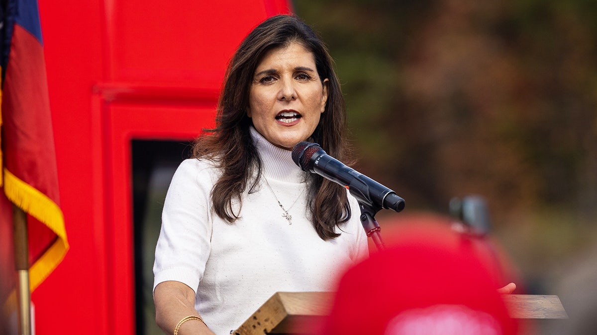 Nikki Haley at podium