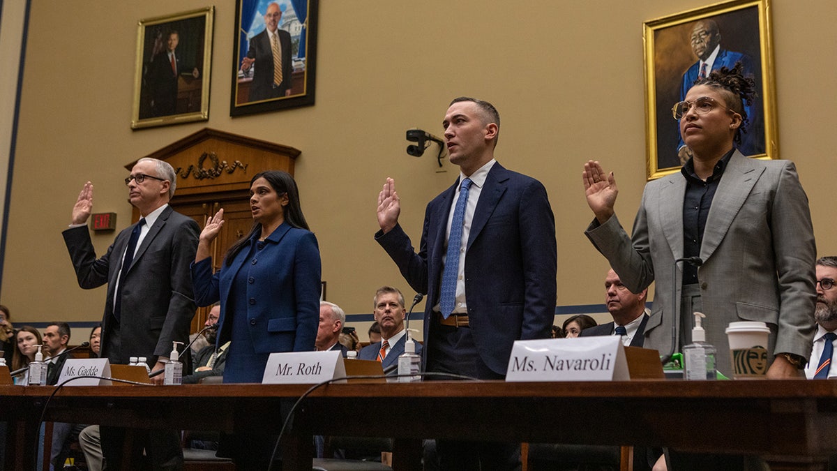 Former Twitter executives sworn into House oversight hearing