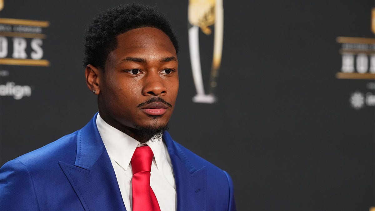 Stefon Diggs poses during the NFL Honors