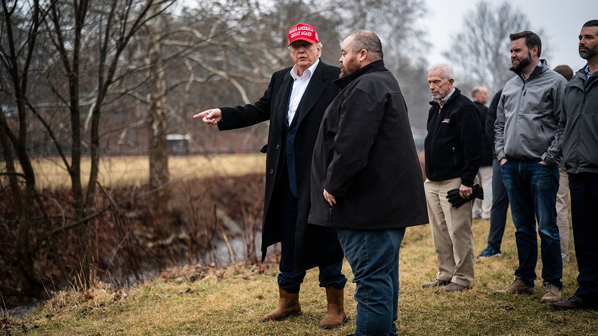 Donald Trump in East Palestine, Ohio