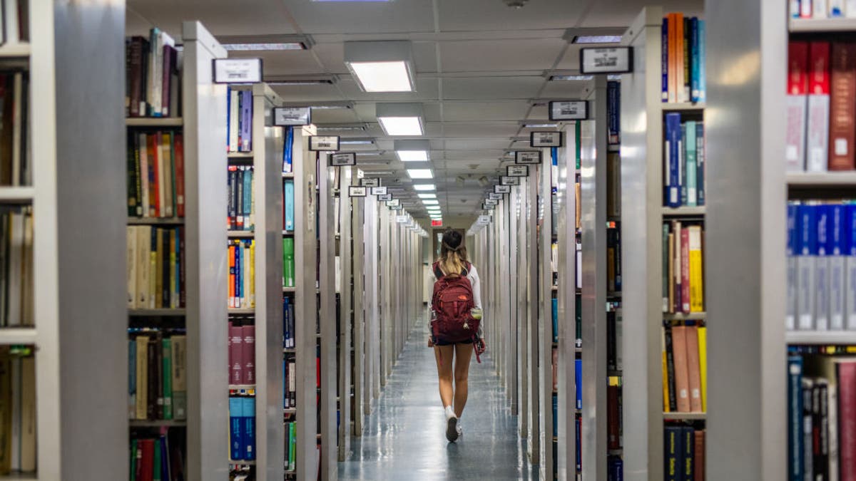 library aisle