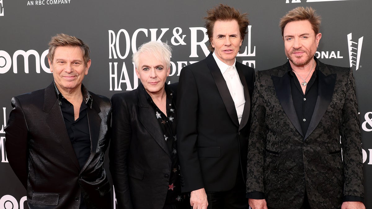 Roger Taylor, Nick Rhodes, John Taylor, and Simon Le Bon of Duran Duran