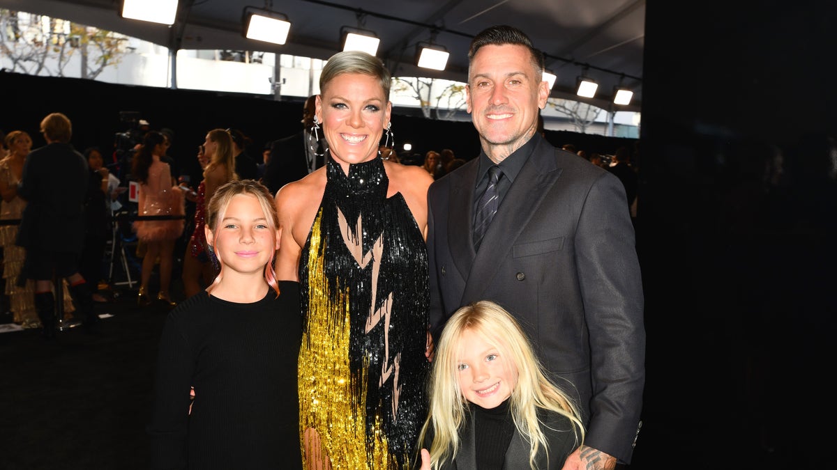 Pink and Carey Hart with their two children