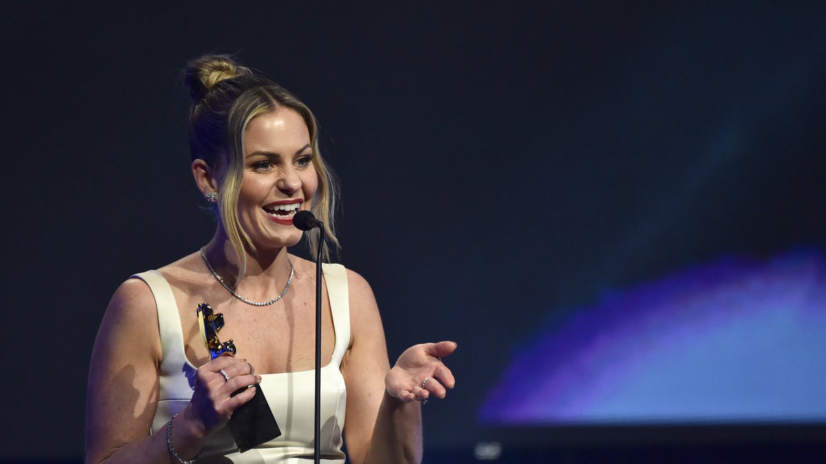 Candace Cameron Bure received the Grace Award for Most Uplifting Performance in TV.