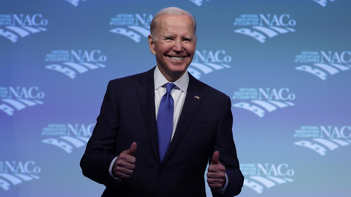 President Joe Biden smiling