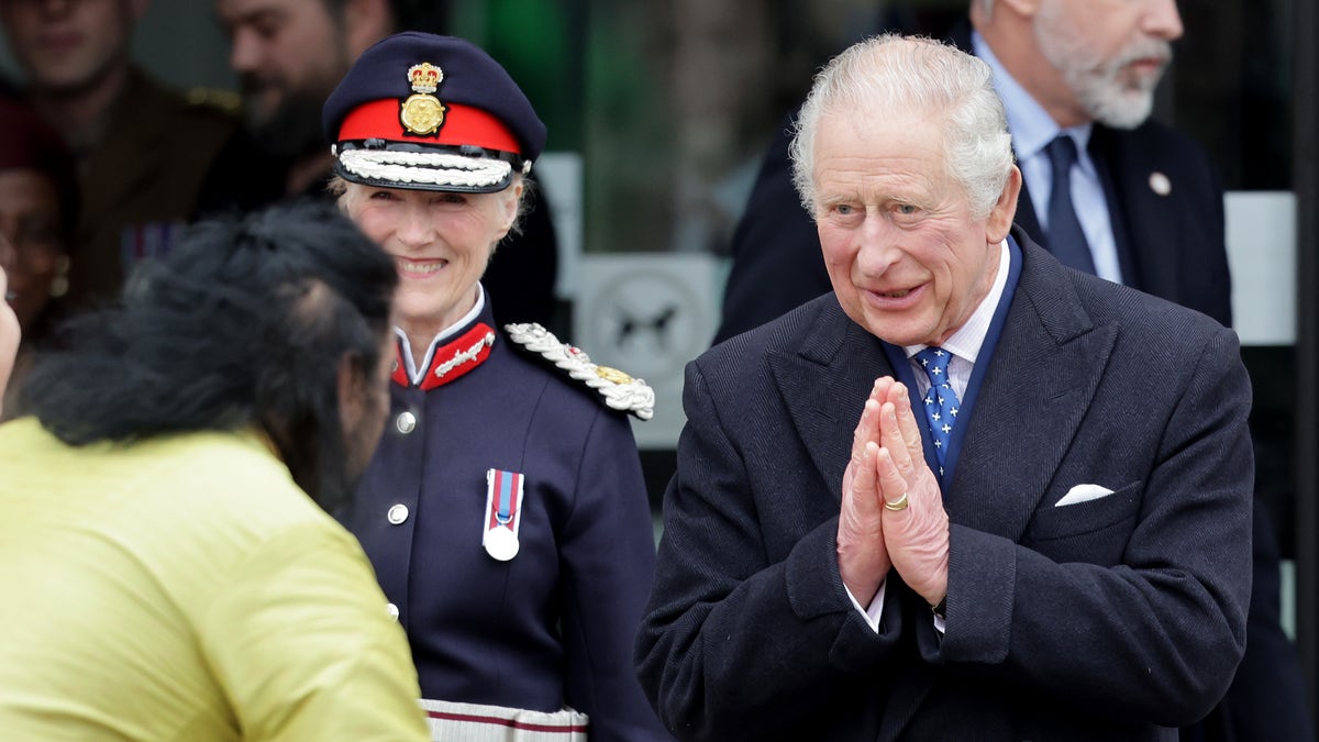 Prince Charles in the city of Milton Keynes