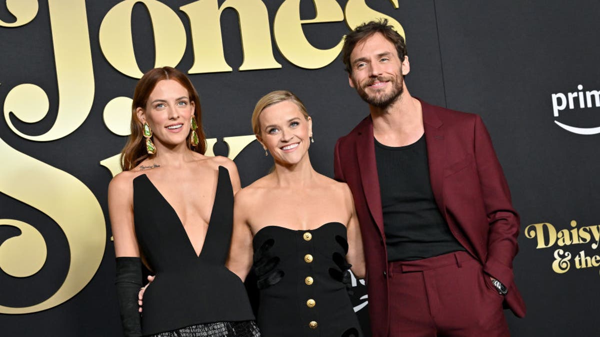 Riley Keough, Reese Witherspoon, and Sam Claflin attend the Los Angeles Premiere of Prime Video's "Daisy Jones