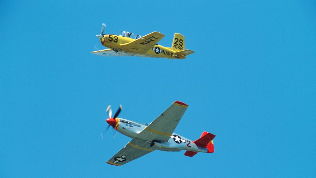 P-51 Red Tail at air show