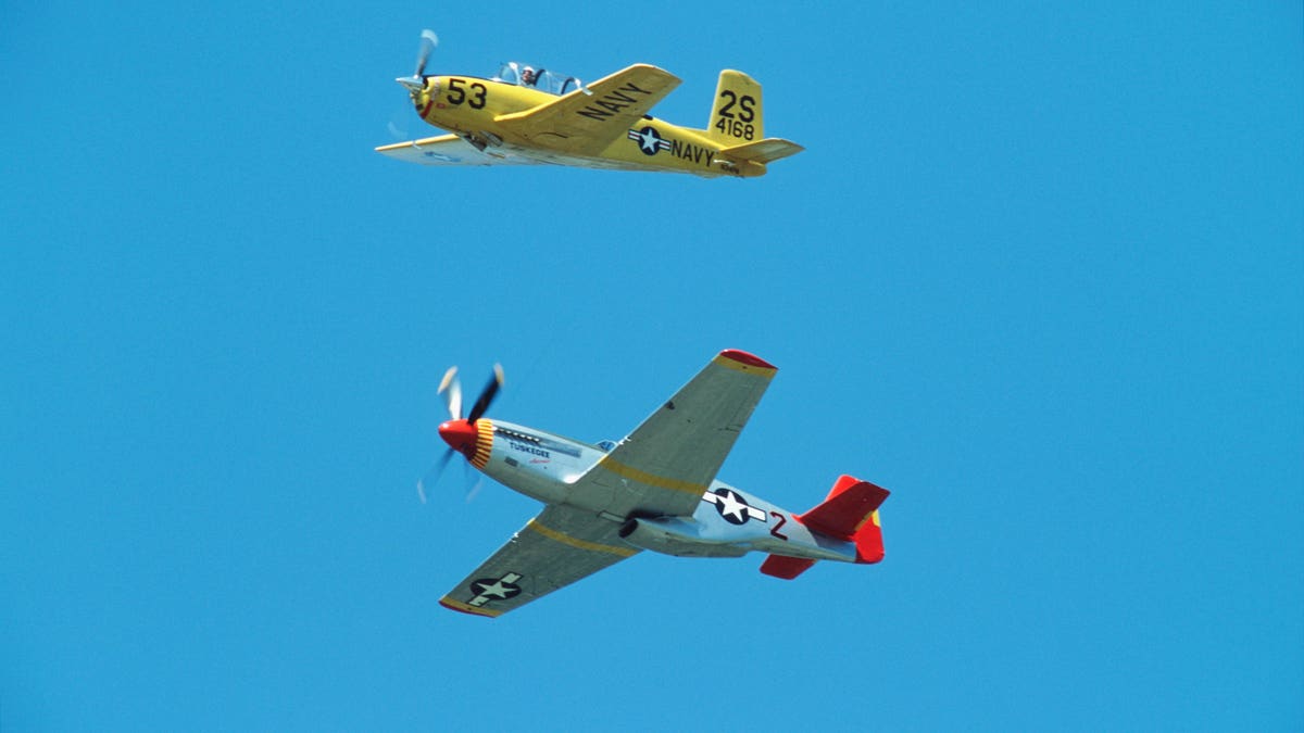 P-51 Red Tail at air show