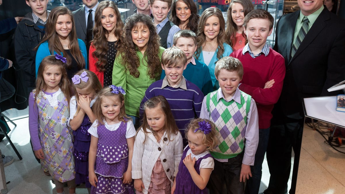 The Duggar Family during a TV appearance