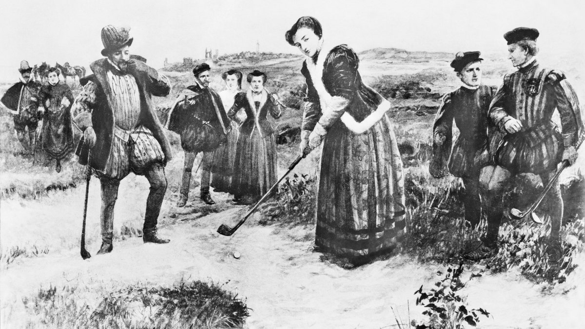 Mary, Queen of Scots golfing