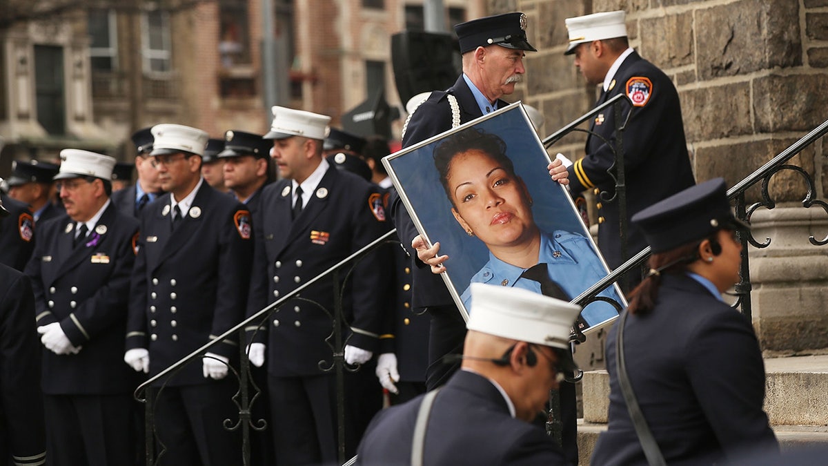 Yadira Arroyo photo at FDNY funeral