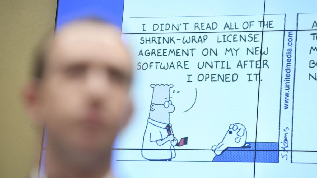 Dilbert comic testimony