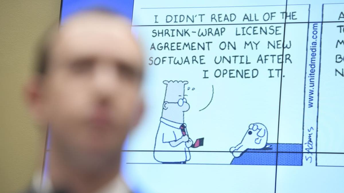 Dilbert comic testimony