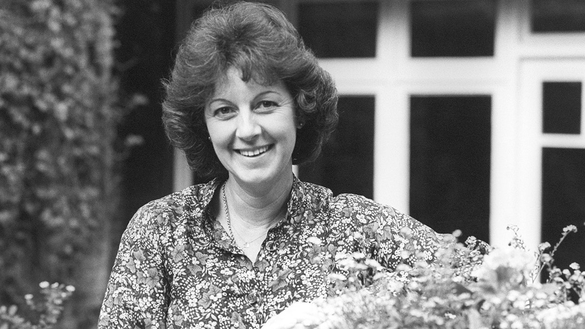 Barbara Barnes smiling in a black and white photo