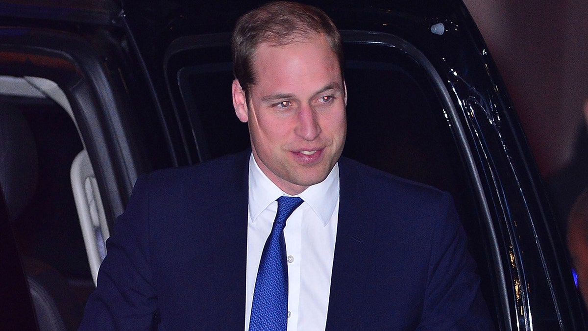 Prince William arriving at Princess Diana's favorite hotel in New York City