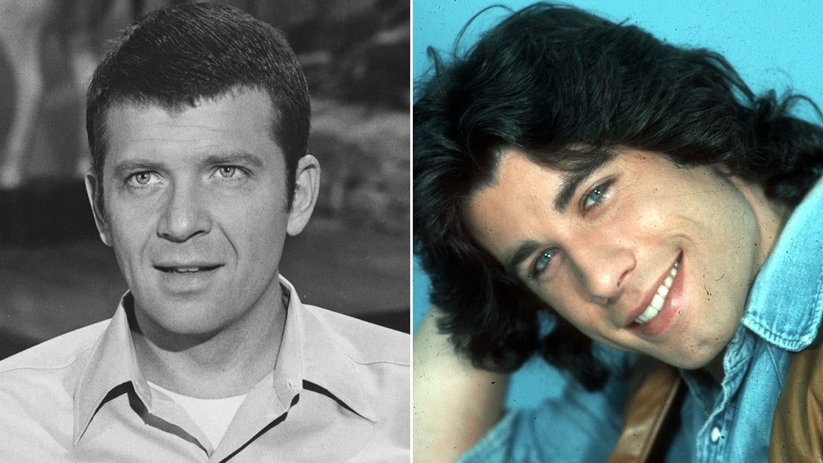 Side by side photo of Robert Reed and John Travolta