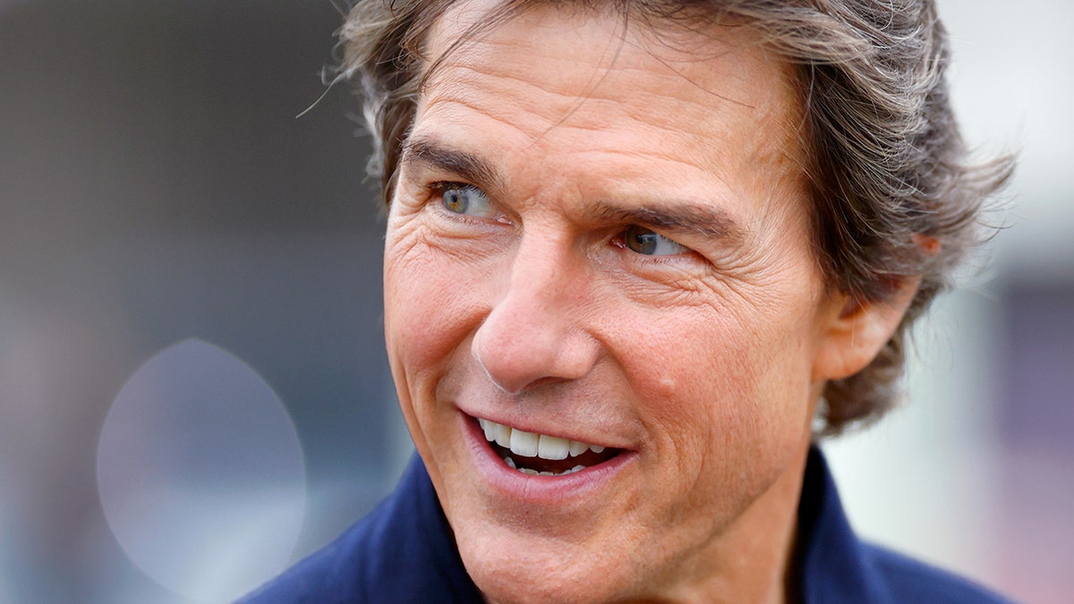 A close-up photo of Tom Cruise during Queen Elizabeth II's Platinum Jubilee