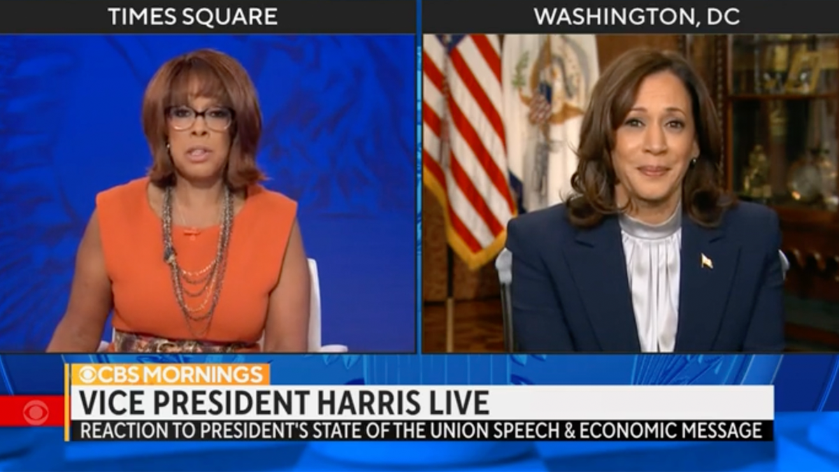 Harris on CBS Wednesday