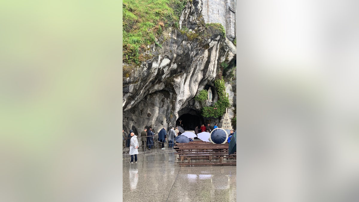 france mary grotto pilgrims