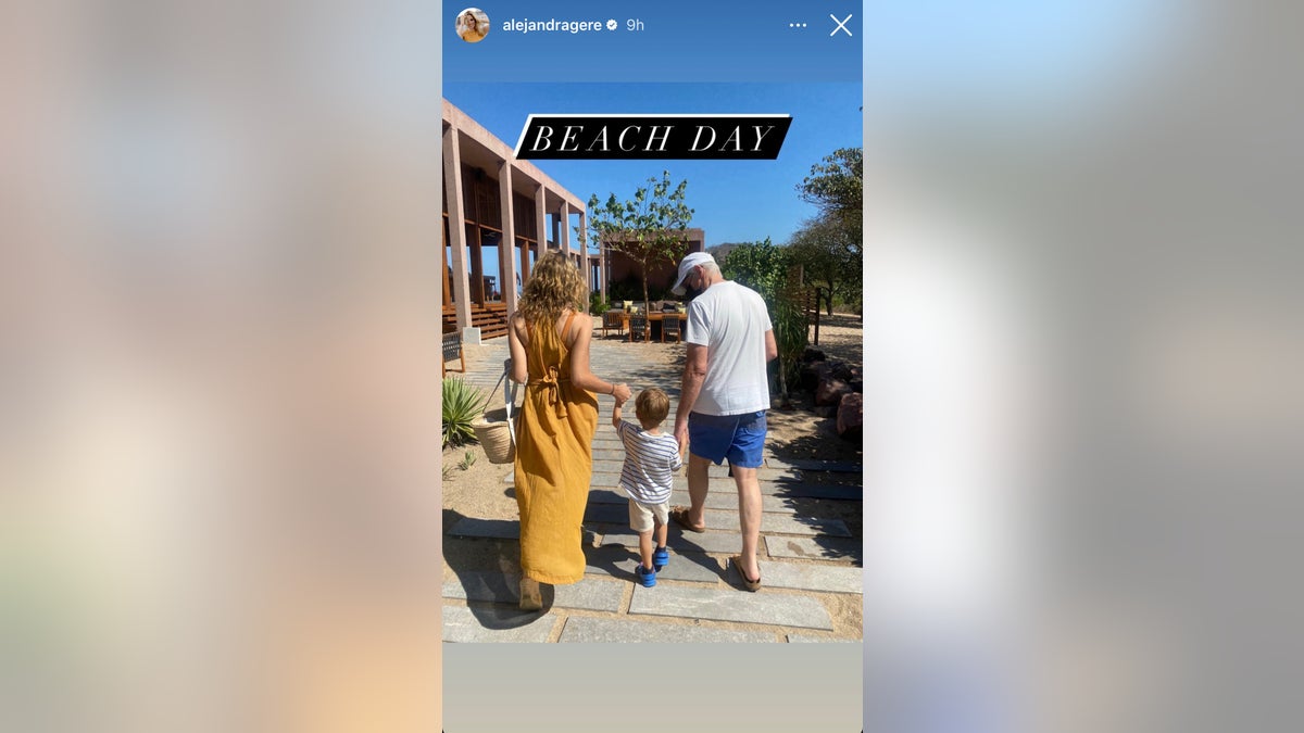 alejandra and richard gere walking with youngest son