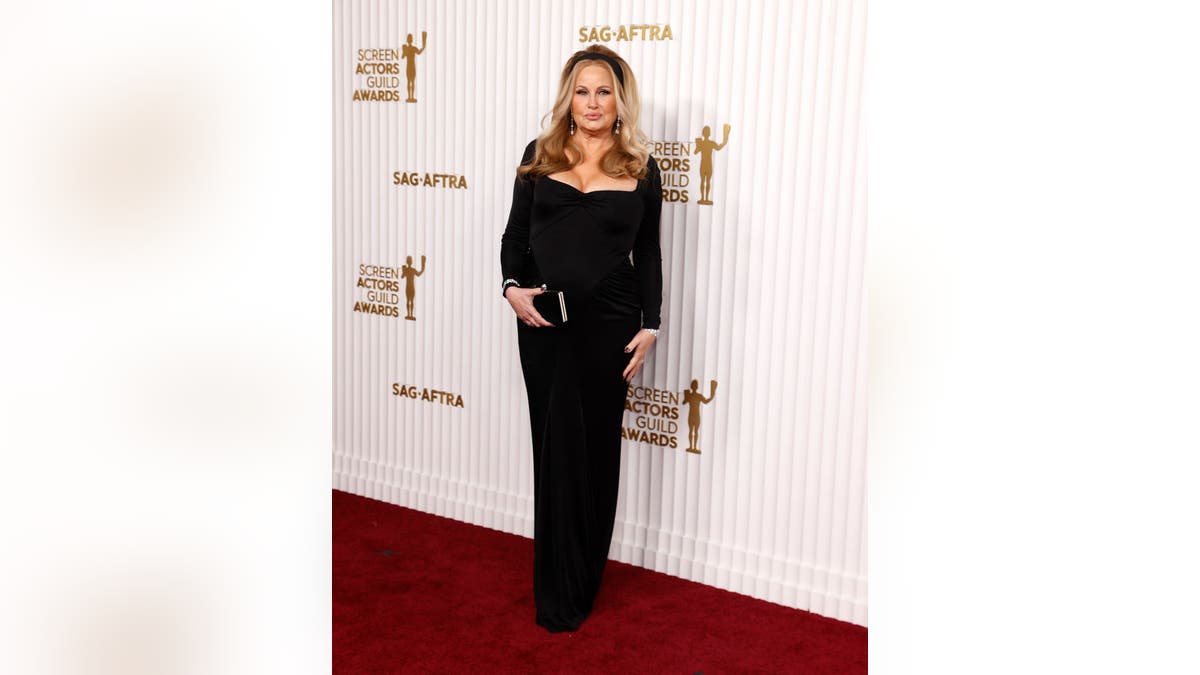 Jennifer Coolidge poses on red carpet at SAG Awards