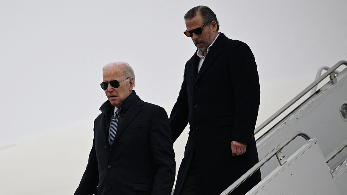 President Biden and Hunter Biden arrive in Syracuse, New York