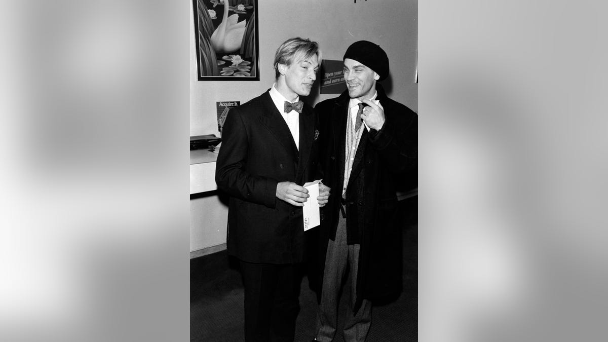 John Malkovich and Julian Sands at premiere party in New York