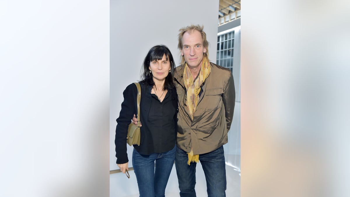 Julian sands and wife Evgenia at a premiere