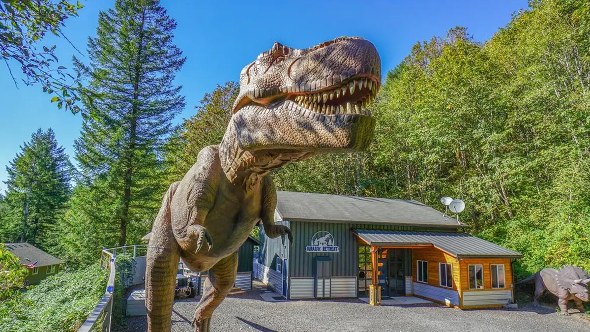 Jurassic Retreat's life-size T-rex