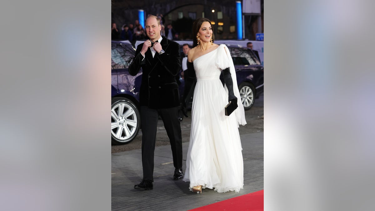 Kate Middleton Prince William arrive at London BAFTAs
