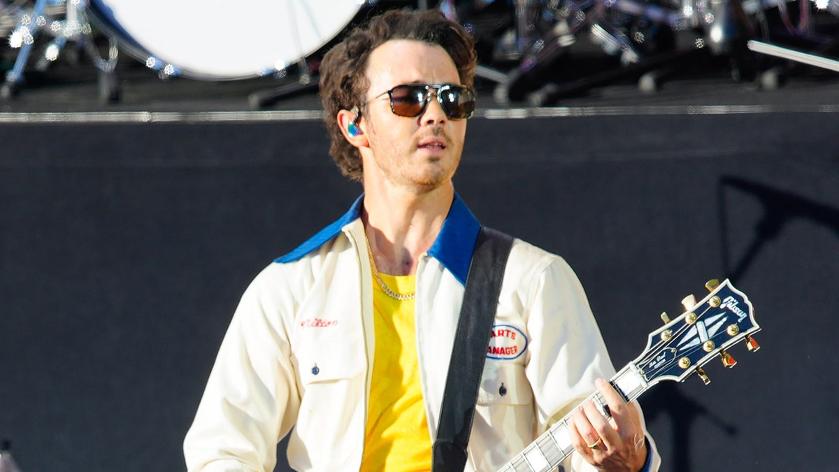 Kevin Jonas performs in Central Park