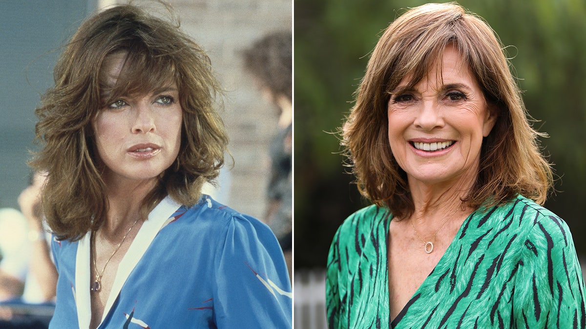 Linda Gray then and now split