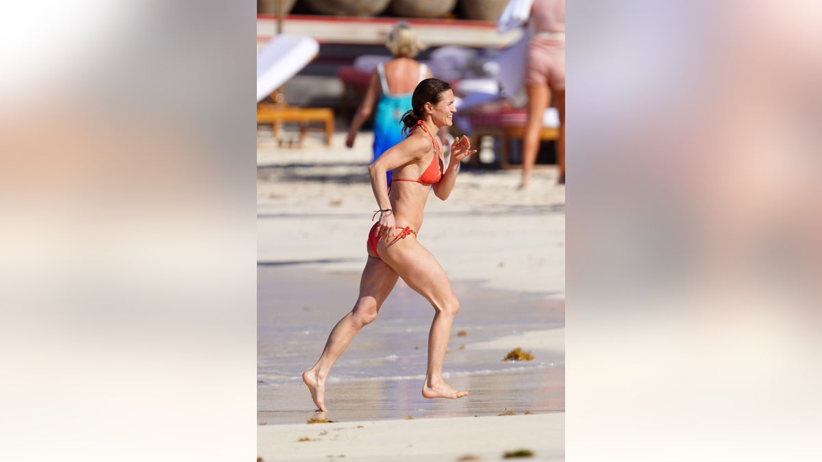 Pippa Middleton running in a bikini