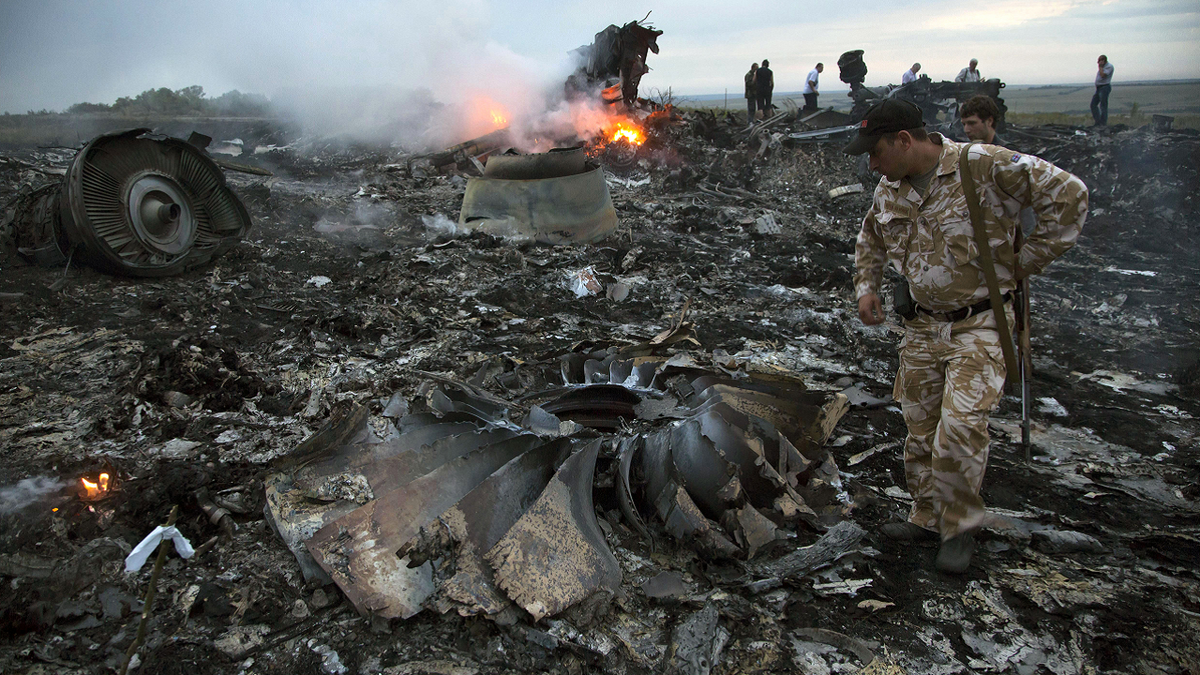 MH17 crash site in Ukraine